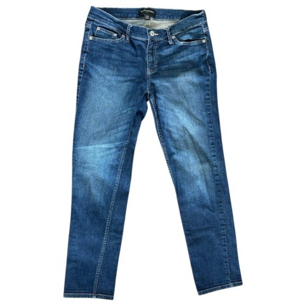Banana Republic Women’s Skinny Jeans Size 27/4 Dark Wash Mid Rise‎ Stretch Denim